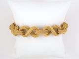 73348 - Circa 1960 Gold Mesh Figure-8 Bracelet