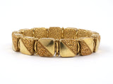 73377 - Victorian Circa 1883 Gold Reversible Bangle Bracelet