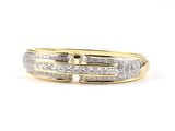 73387 - Gold Diamond Bangle Hinged Bracelet