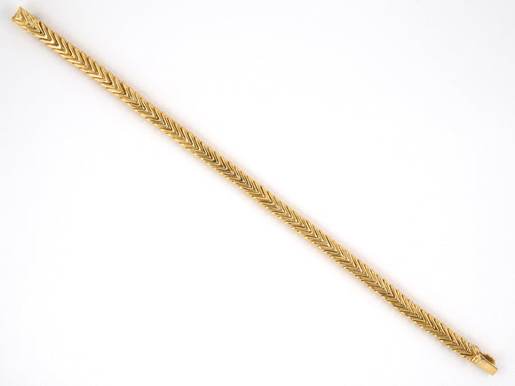 73395 - Gold Chevron Link Bracelet