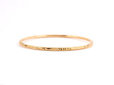 73423 - SOLD - Gold Carved Bangle Bracelet