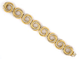 73431 - Gold Handmade Woven Circle Link Bracelet