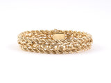 73432 - SOLD - Gold Rope Woven Bracelet