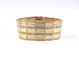 73440 - SOLD - Retro Gold Wide Bracelet