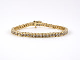 73445 - SOLD - Diamond Block Tennis Bracelet