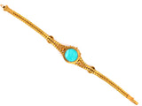 73464 - Circa 1843 Victorian Turquoise Snake Locket Bracelet