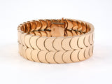 73469 - Retro Gold Scalloped Link Bracelet