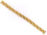73473 - Gold Woven Mesh Beaded Bracelet