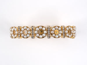 73496 - Victorian Gold Diamond Bangle Bracelet