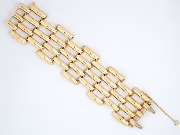 73513 - SOLD - Circa 1950 Gold Bracelet