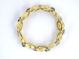 73515 - Gold Diamond Woven Link Bracelet