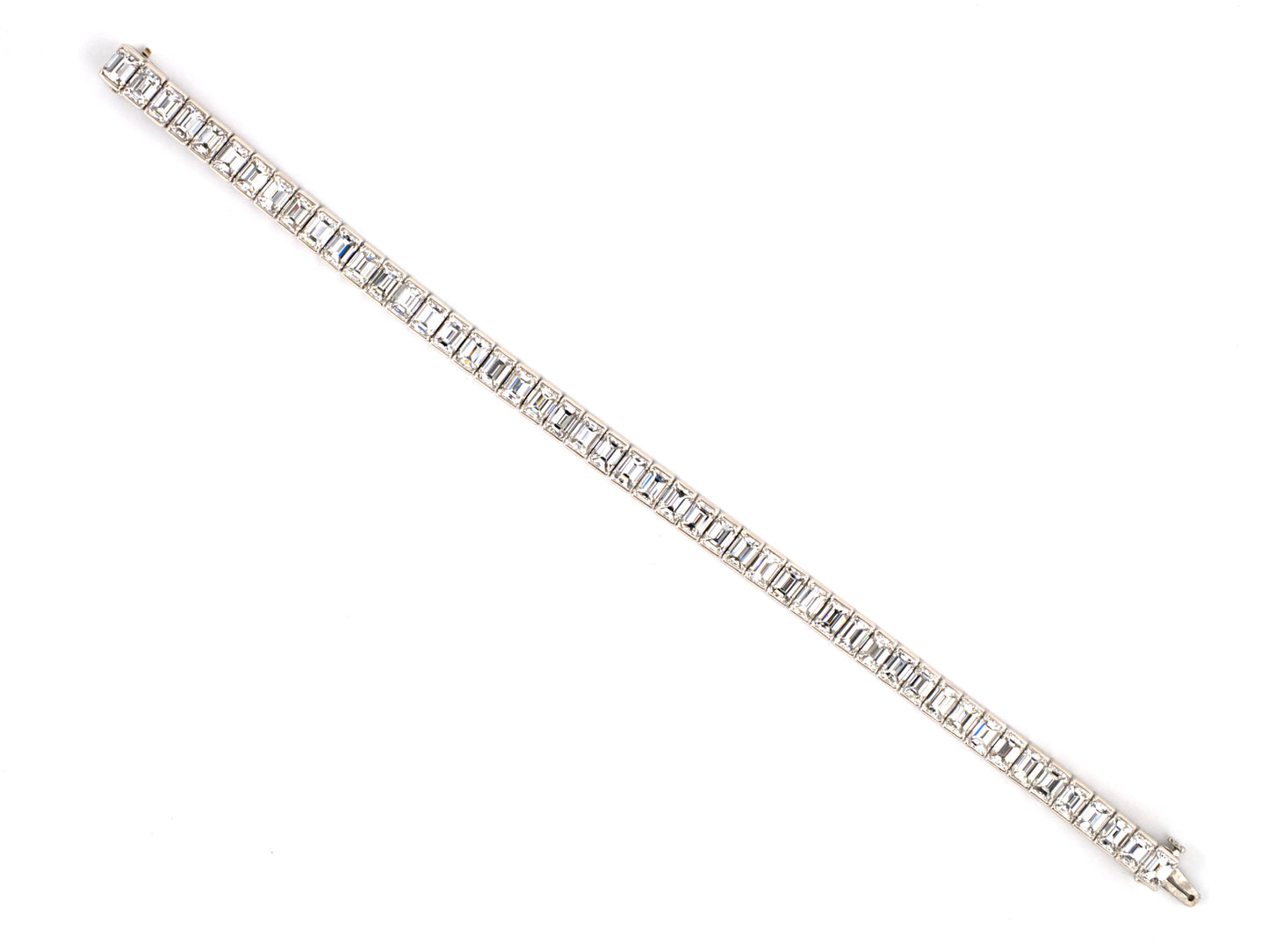73517 - Platinum Diamond Line Bracelet