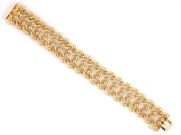 73521 - Circa 1950 Gold Link Bracelet