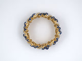 73530 - Van Cleef & Arpels Circa 1960 Gold Sapphire Diamond Bracelet