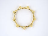 73592 - SOLD - Dunay Gold Link Hammered Bracelet