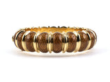 73605 - Circa 1968 Cartier Gold Brown Enamel Italy Bangle Bracelet