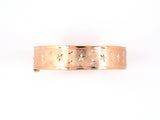 73607 - Circa 1950 Gold Florentine Stars Bangle Bracelet