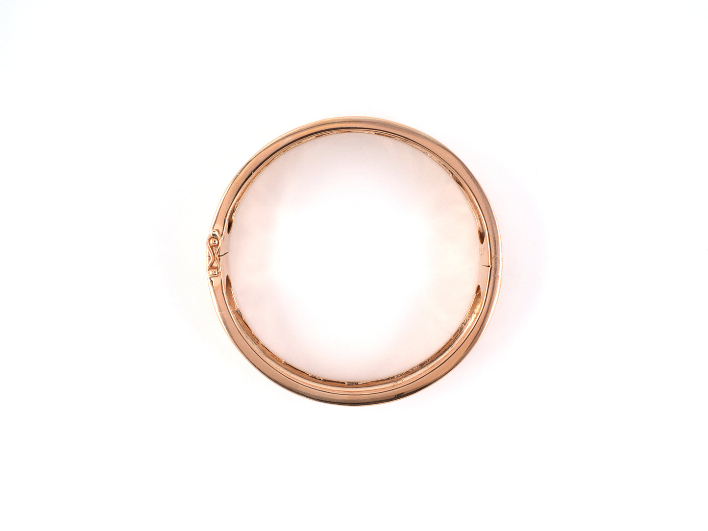 73607 - SOLD - Circa 1950 Gold Florentine Stars Bangle Bracelet