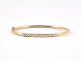 73619 - SOLD - Gold Diamond Bangle Bracelet