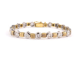 73630 - Gold Diamond Bar Link Bracelet