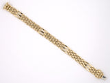 73645 - Italy Gold Tank Style 3-Row Link Bracelet