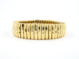 73662 - SOLD - Circa 1980's Henry Dunay Gold Faceted Bar Link Bracelet