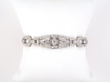 73669 - Art Deco Platinum Diamond 3 Section Bracelet