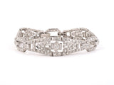 73669 - Art Deco Platinum Diamond 3 Section Bracelet