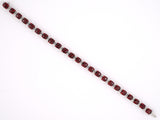 73673 - SOLD - Gold Garnet Straight Line Bracelet