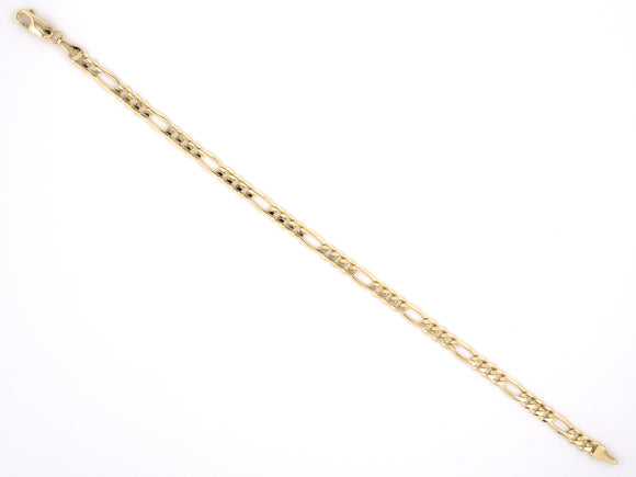 73679 - SOLD - Italy Gold Figaro Link Bracelet