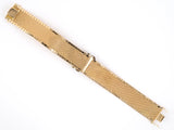 73680 - Retro Italy Gold Ruby Diamond Mesh Buckle Bracelet