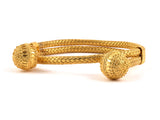 73685 - SOLD - Circa 1870 Victorian Etruscan Revival Gold Adjustable Bracelet