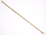 73693 - SOLD - Gold Diamond Emerald Herringbone Attachment Bracelet