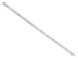 73697 - Circa 1960 Platinum Diamond Straight Line Bracelet
