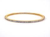 73699 - Gold Sapphire Eternity Style Bangle Bracelet