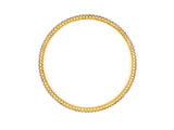 73699 - Gold Sapphire Eternity Style Bangle Bracelet