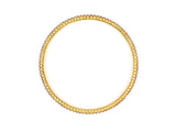 73700 - Gold Sapphire Eternity Style Bangle Bracelet