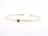 73706 - SOLD - Van Cleef & Arpels Gold Sapphire Rope Knot Design Bangle Bracelet