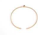 73706 - SOLD - Van Cleef & Arpels Gold Sapphire Rope Knot Design Bangle Bracelet