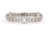 73716 - Art Deco Oscar Heyman Platinum Diamond 3 Section Bracelet
