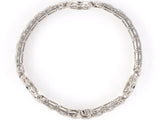 73716 - Art Deco Oscar Heyman Platinum Diamond 3 Section Bracelet