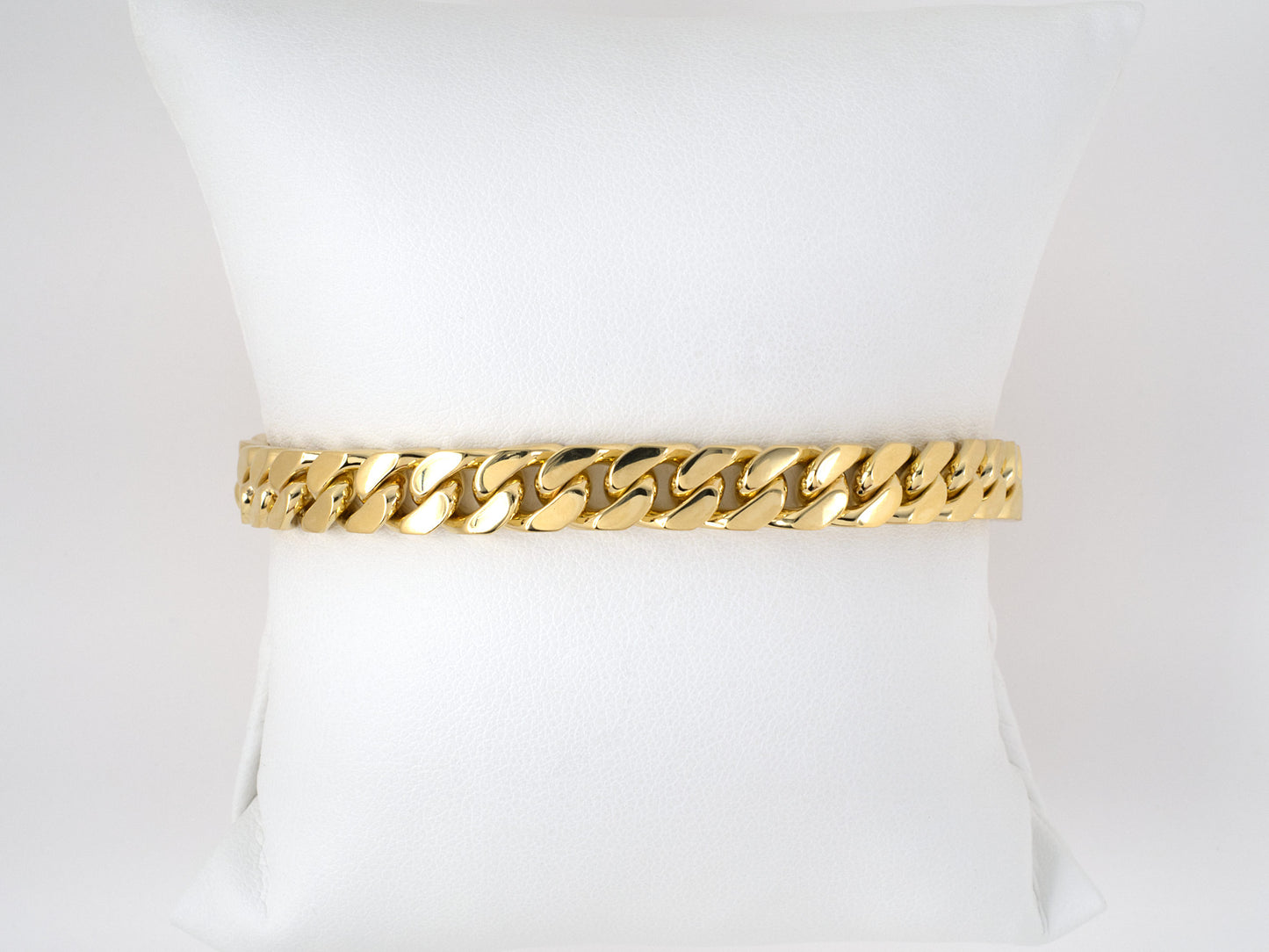 73732 - Italy Gold Flat Curb Link Bracelet