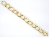 73737 - Gold Hollow Open Curb Link Bracelet