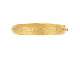 73771 - Coomi Gold Diamond Row Hinged Bangle Eternity Bracelet