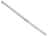 73779 - SOLD - Platinum GIA Diamond Tapered Line Bracelet
