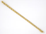 73802 - Italy Gold Textured X Link Bracelet
