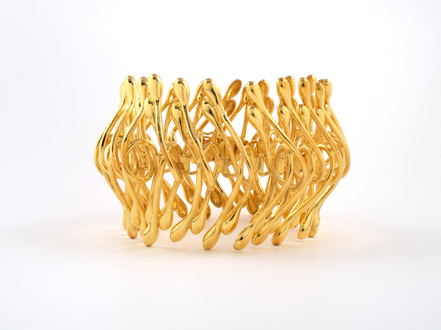 73822 - SOLD - Circa 2013 Lalaounis Biosymboles Gold Tear Drop Bracelet