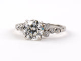 900023 - SOLD - Art Deco Platinum GIA Diamond Engagement Ring