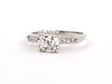 900026 - Circa 1950 Platinum GIA Diamond Engagement Ring