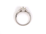 900029 - Art Deco Platinum GIA Diamond Engagement Ring